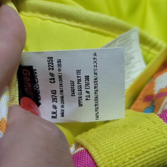 NWT Volcom Colorful  Geometric neon unisex messenger laptop Bag case - Picture 8 of 10